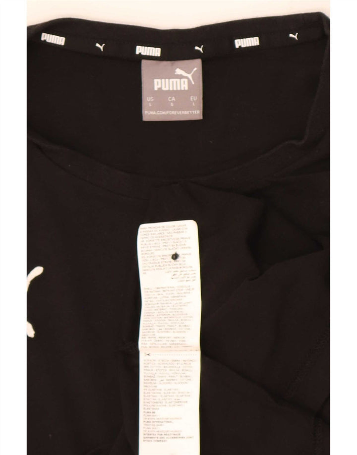Ανδρικό T-Shirt Puma Top μεγάλο μαύρο βαμβακερό