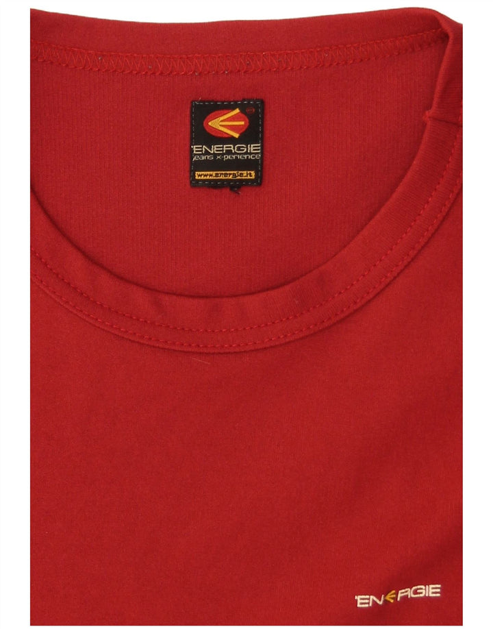 Γυναικείο T-Shirt ENERGIE Top UK 16 Large Red
