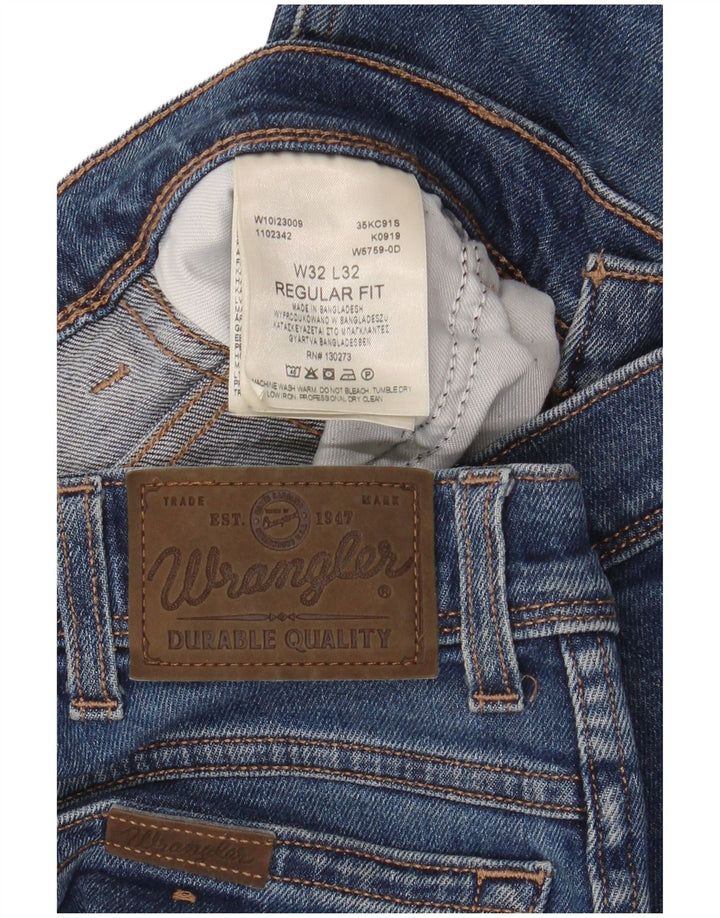 Ανδρικό τζιν WRANGLER Regular Fit ίσιο W32 L32 Μπλε βαμβακερό
