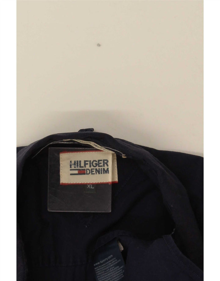 Ανδρικό πουκάμισο Tommy Hilfiger XL Navy Blue Cotton