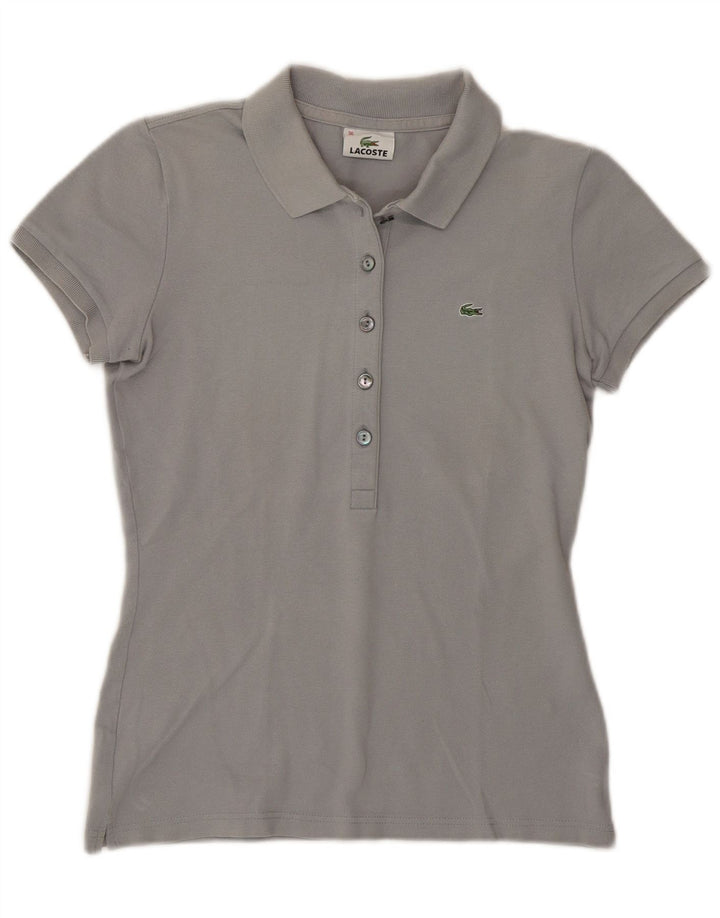 Γυναικείο πουκάμισο Polo Lacoste Νούμερο 36 Μικρό γκρι βαμβακερό