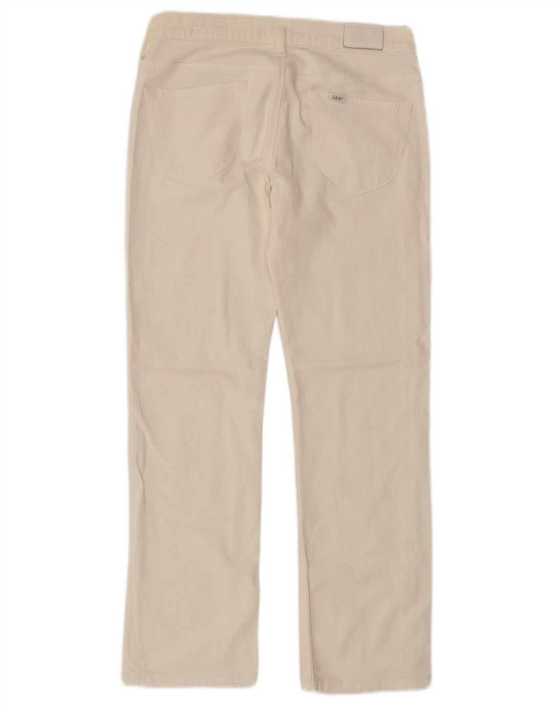 LEE Girls Lilly Straight Jeans 14-15 ετών W28 L26 Λευκό βαμβακερό