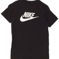 Γραφικό μπλουζάκι NIKE για αγόρια 10-11 ετών μεσαίο μαύρο βαμβακερό