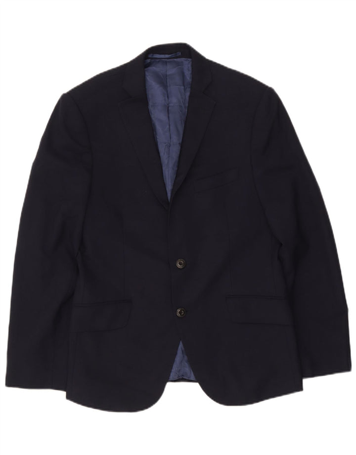 Marks & Spencer Ανδρικό μπλέιζερ με 2 κουμπιά μπουφάν UK 38 Medium Navy Blue New Wool