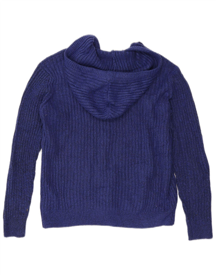 Marks & Spencer Γυναικείο πουλόβερ με κουκούλα UK 14 Medium Navy Blue