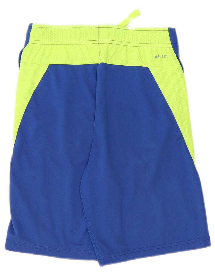 Αθλητικό σορτς Nike Boys Dri Fit 8-9 ετών Μικρό μπλε πολύχρωμο πολυεστέρα