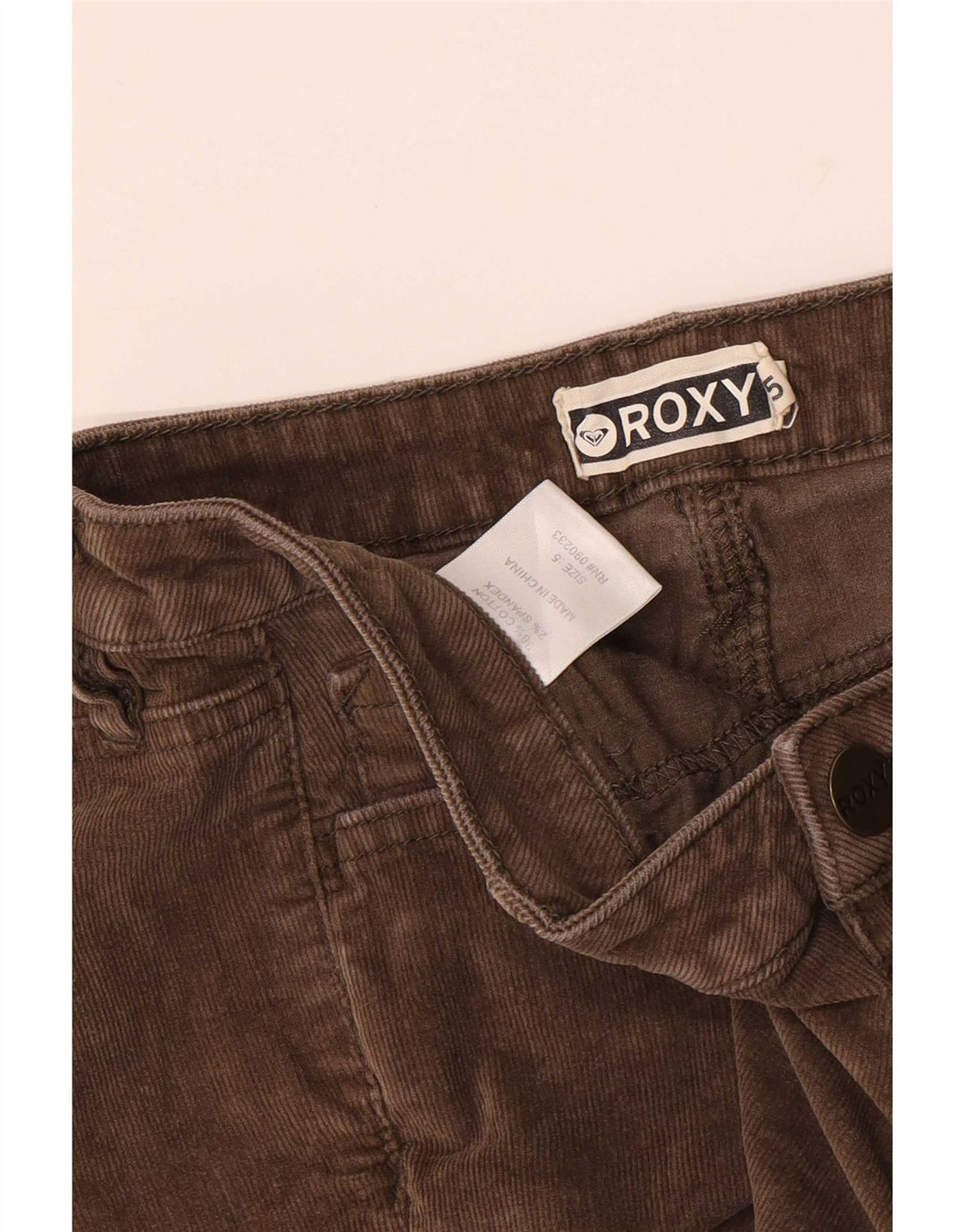 Roxy Γυναικείο Κοτλέ Σορτς US 5 Small W28 Καφέ Βαμβακερό