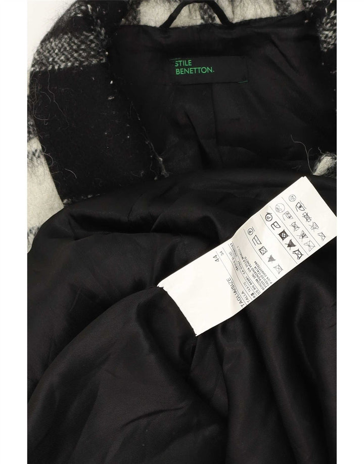 Γυναικείο Πανωφόρι Benetton IT 44 Μαλλί μεσαίου μαύρου χρώματος