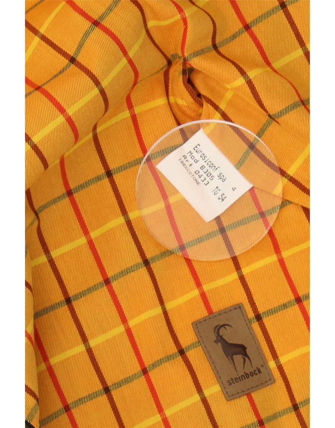 Steinbock Ανδρικό αναστρέψιμο μπουφάν EU 54 2XL Yellow Check Cotton