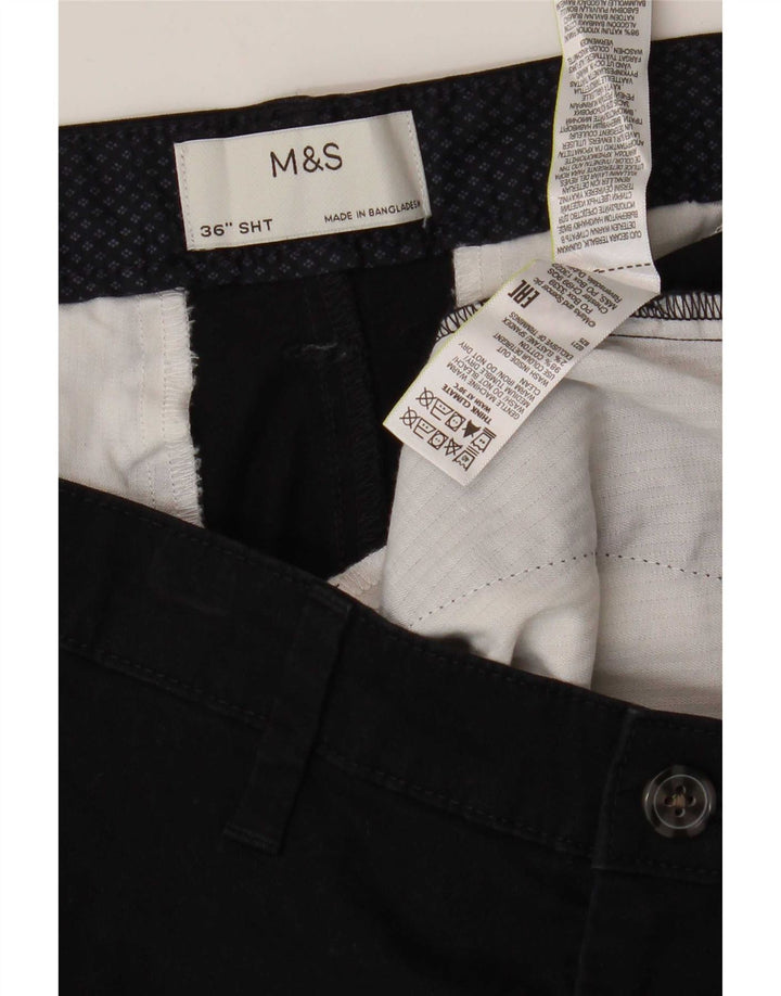Ανδρικό σορτς Chino Marks & Spencer W36 Large Navy Blue από βαμβάκι