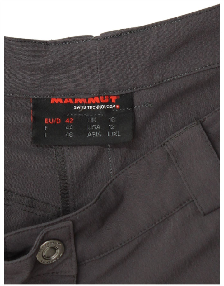 MAMMUT Γυναικείο ίσιο παντελόνι Cargo UK 16 Large W32 L32 Grey Nylon