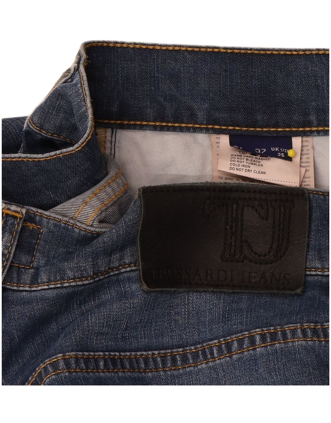 Γυναικείο τζιν Trussardi ίσιο W35 L32 Μπλε βαμβακερό
