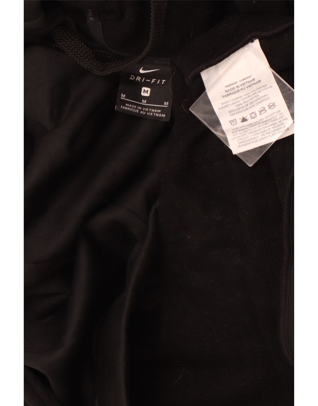 NIKE Ανδρικό Dri Fit Hoodie Jumper Μεσαίο μαύρο πολυεστέρα