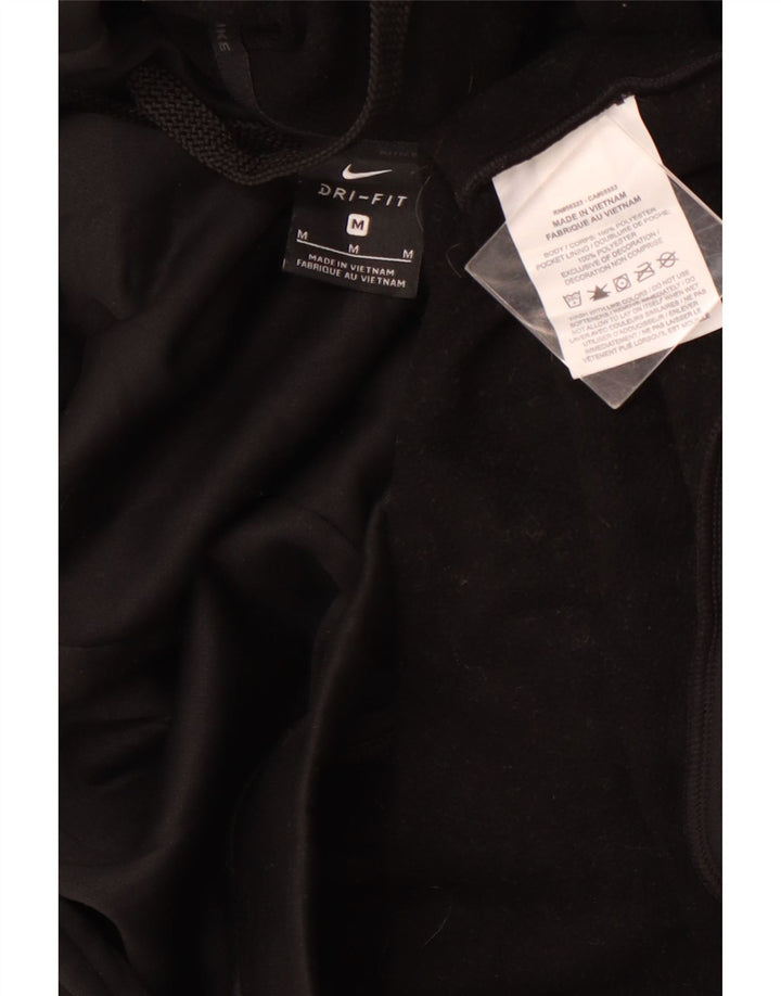 NIKE Ανδρικό Dri Fit Hoodie Jumper Μεσαίο μαύρο πολυεστέρα