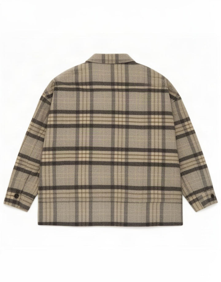 Zara Γυναικείο σακάκι UK 14 Medium Grey καρό
