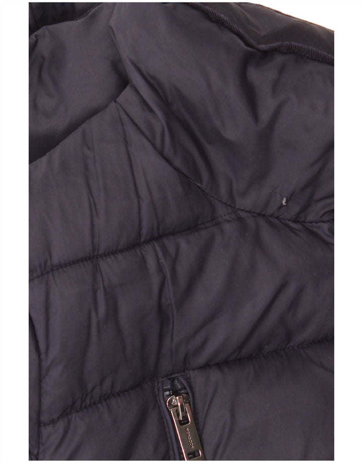 Monsoon Γυναικείο παλτό UK 14 Medium Navy Blue Nylon