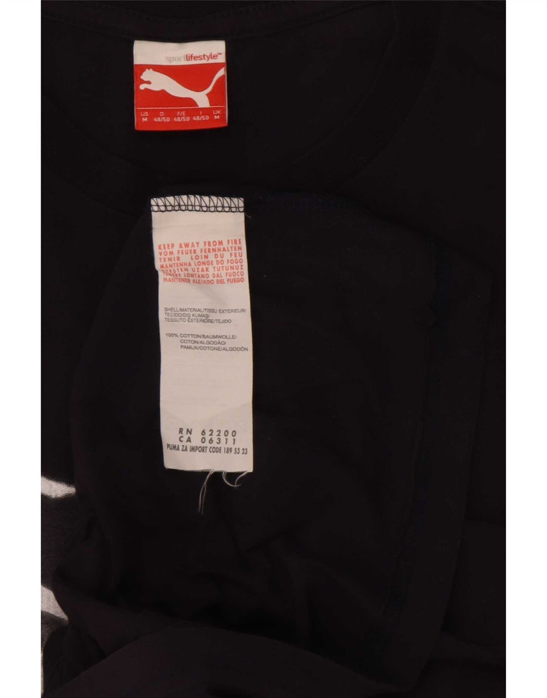 Ανδρικό γραφικό T-Shirt Puma Top από μεσαίο μπλε ναυτικό βαμβακερό