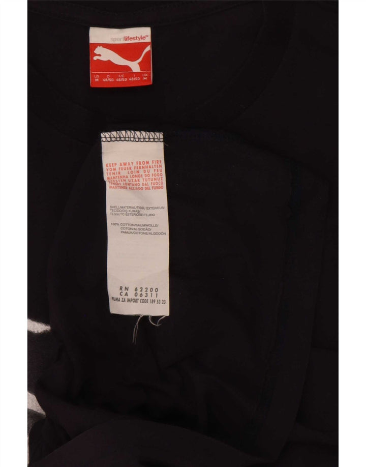 Ανδρικό γραφικό T-Shirt Puma Top από μεσαίο μπλε ναυτικό βαμβακερό
