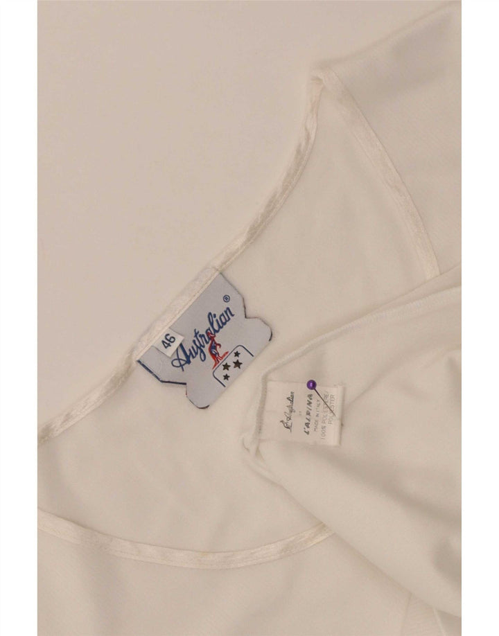 Γυναικείο T-Shirt AUSTRALIAN L'ALPINA Top IT 46 μεγάλο λευκό πολυεστέρα