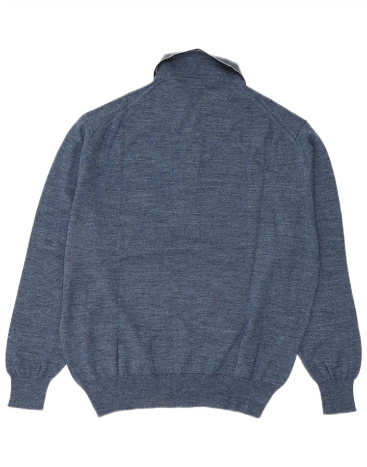 Ανδρικό πουλόβερ Canda Polo Neck Jumper IT 48/50 Μεσαίο Μπλε Παρθένο Μαλλί
