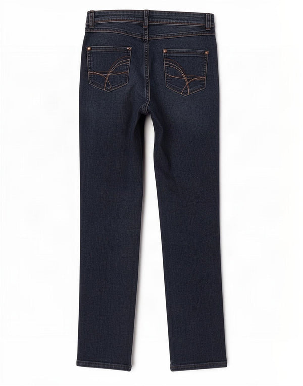 M&Co Γυναικεία Straight Jeans UK 8 Small W28 L29 Blue