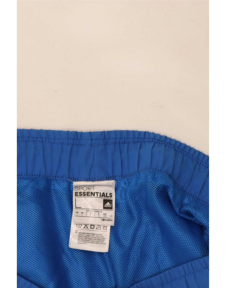 Ανδρικό αθλητικό σορτς Adidas Climalite από μεγάλο μπλε πολυεστέρα