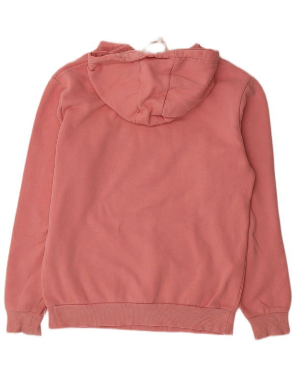 Ellesse Γυναικεία γραφικά υπερμεγέθη κουκούλα UK 10 Small Pink Cotton