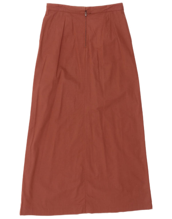 BENETTON Γυναικεία Ψηλόμεση Maxi Φούστα IT 42 Medium W28 Καφέ βαμβακερή