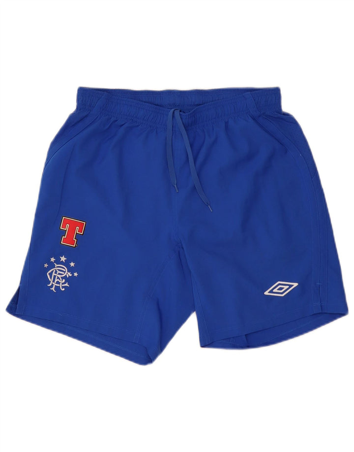 Ανδρικό γραφικό αθλητικό σορτς UMBRO με μεσαίο μπλε πολυεστέρα