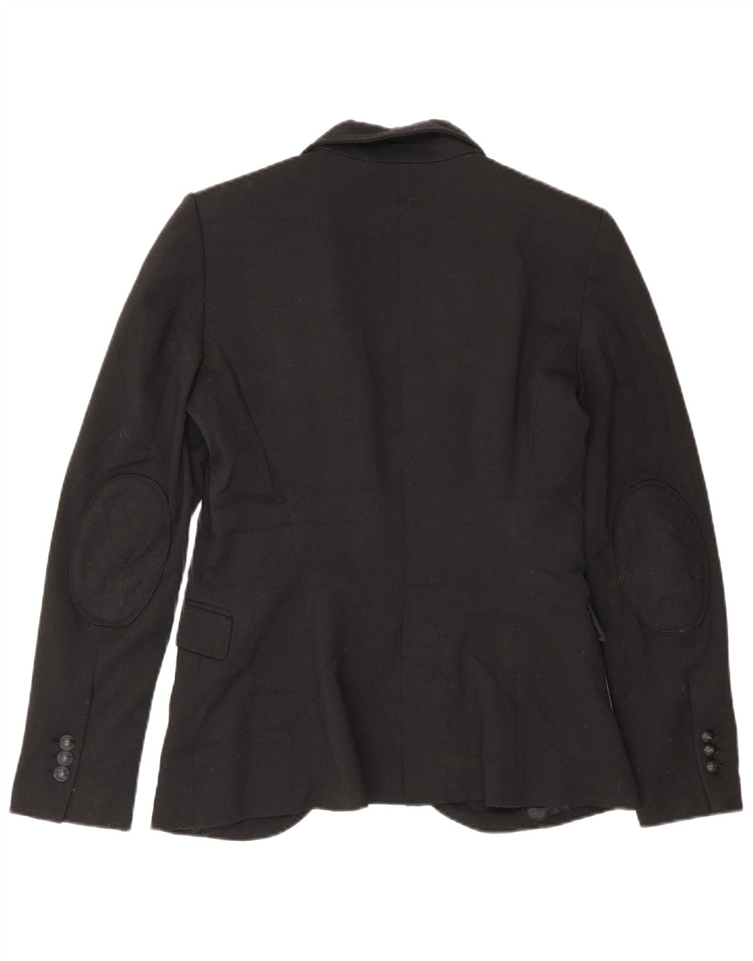 Zara Γυναικείο Μπουφάν 1 Κουμπί Blazer UK 12 Μεσαίο Μαύρο Πολυεστέρας