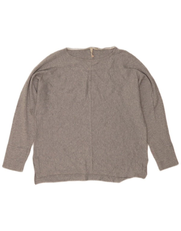 White Stuff Γυναικείο πουλόβερ με λαιμό σκάφος UK 14 Large Grey Flecked