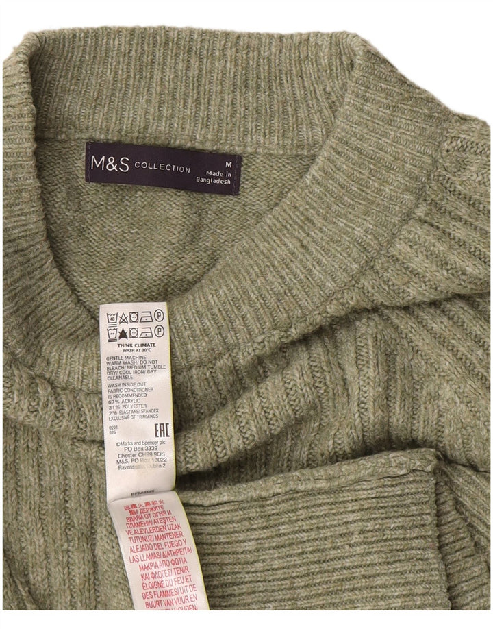 Marks & Spencer Γυναικείο πουλόβερ με λαιμό χελώνα UK 14 Μεσαίο πράσινο