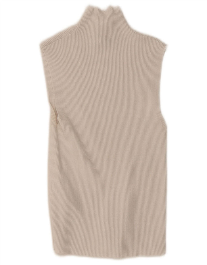 Zara Γυναικείο Γιλέκο Τοπ UK 8 Small White Viscose