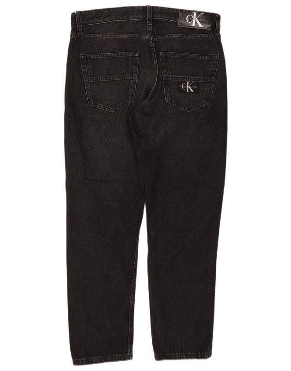 CALVIN KLEIN Ανδρικό Slim Jeans W32 L27 Μαύρο βαμβακερό