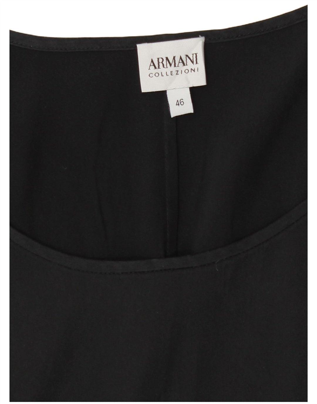 Armani Collezioni Γυναικεία Αμάνικη Μπλούζα Top IT 46 Large Μαύρο