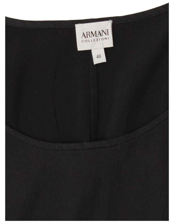 Armani Collezioni Γυναικεία Αμάνικη Μπλούζα Top IT 46 Large Μαύρο