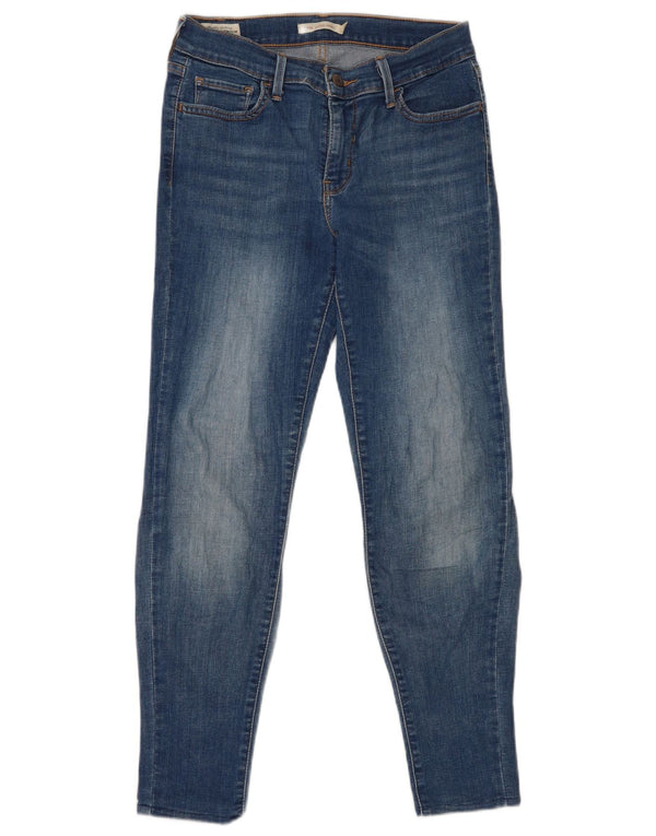 Levi's Womens 710 Super Skinny Jeans W29 L30 Blue Cotton
