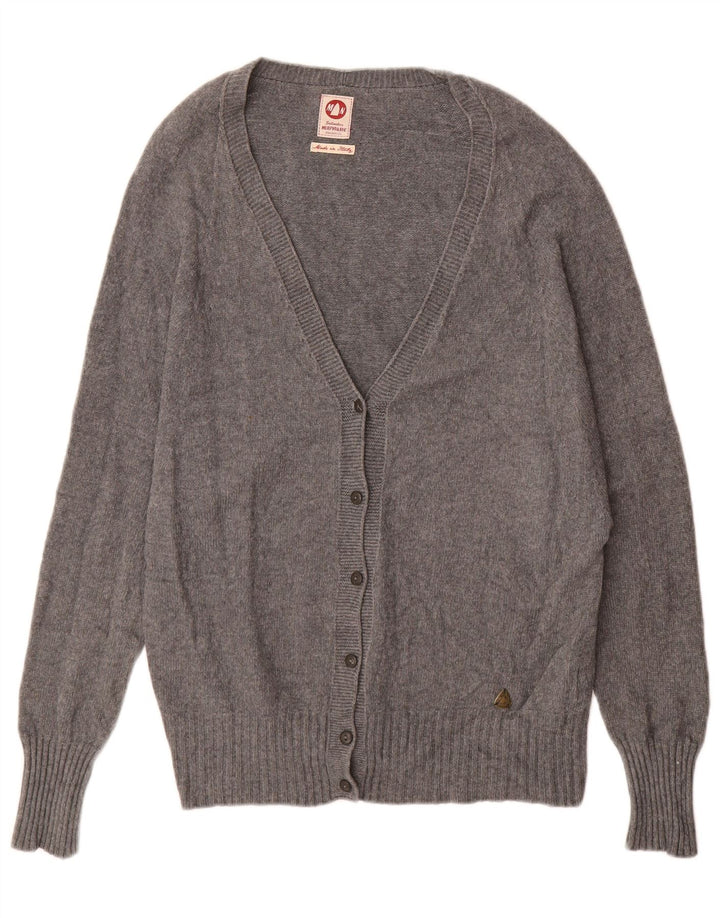 MURPHY & NYE Γυναικείο πουλόβερ ζακέτα UK 18 XL γκρι βισκόζη