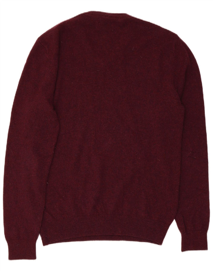 JACK WILLS Ανδρικό πουλόβερ πουλόβερ με λαιμόκοψη με λαιμόκοψη μεγάλου χρώματος μαλλί Merino