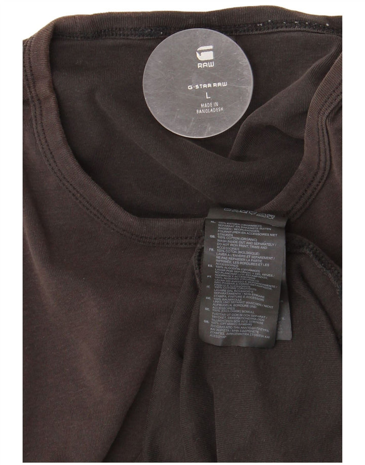 G-STAR Ανδρικό T-Shirt Top μεγάλο μαύρο βαμβακερό