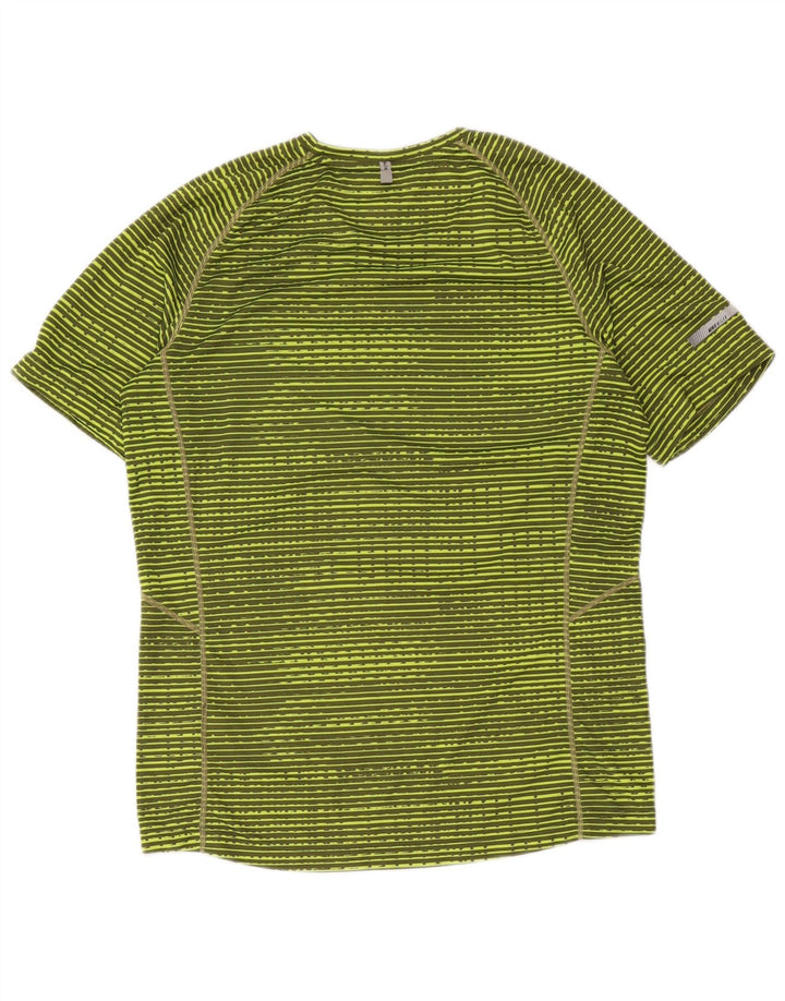 Γυναικείο μπλουζάκι Nike Dri Fit Top 14 μεσαίο πράσινο ριγέ πολυεστέρα