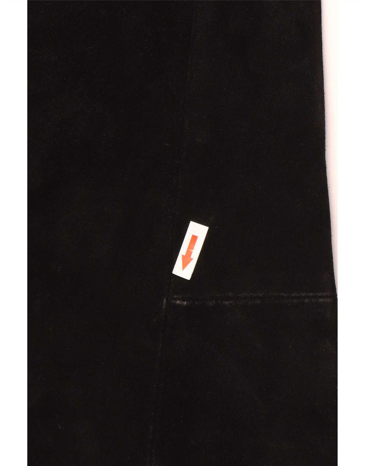 Ανδρικό Suede Jacket Sisley UK 38 Medium Black Leather