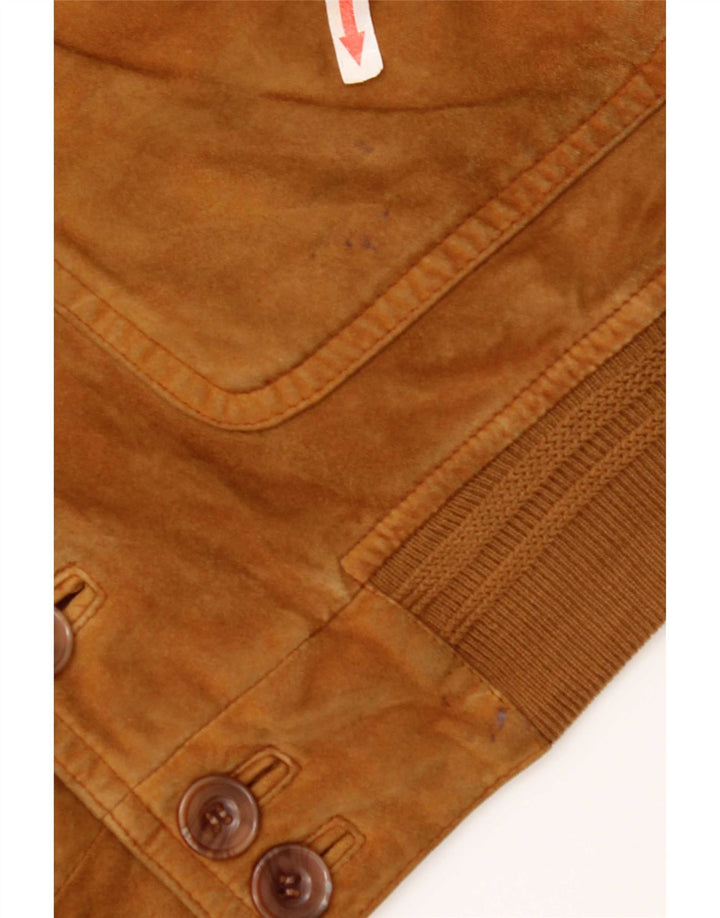 Vintage Γυναικείο Suede Bomber Jacket UK 18 XL Brown