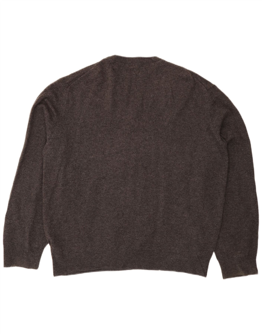 Ανδρικό πουλόβερ με λαιμόκοψη Lyle & Scott 2XL Γκρι νέο μαλλί