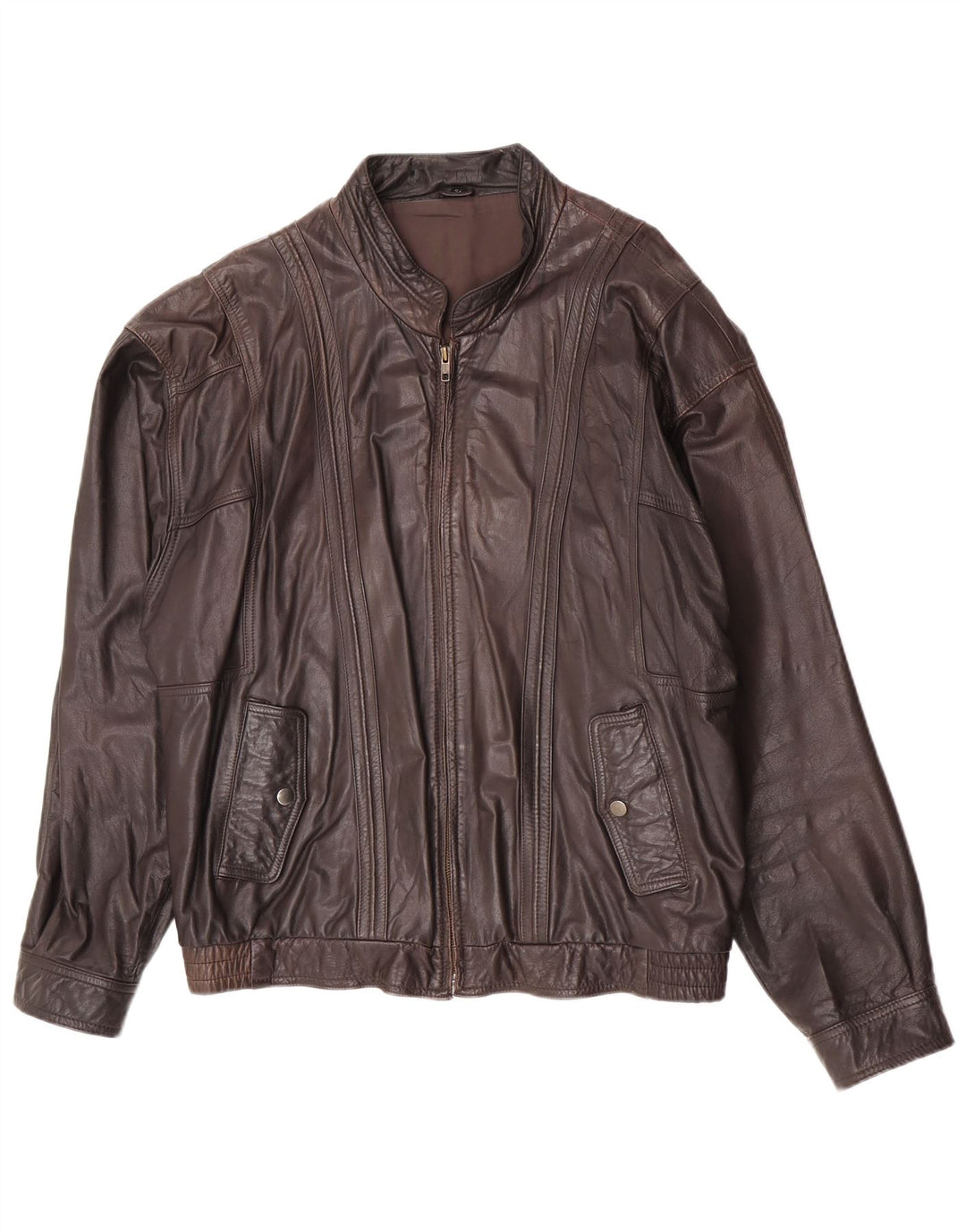 Trapper Ανδρικό Δερμάτινο Μπουφάν IT 54 2XL Καφέ Δερμάτινο