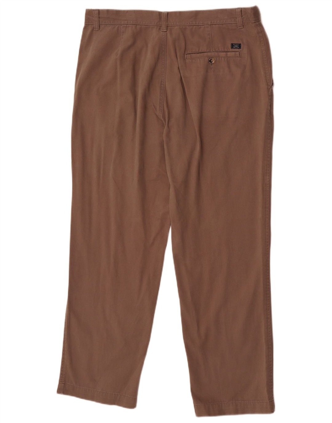 Marks & Spencer Ανδρικό παντελόνι Chino με κανονική εφαρμογή W36 L29 Καφέ βαμβακερό