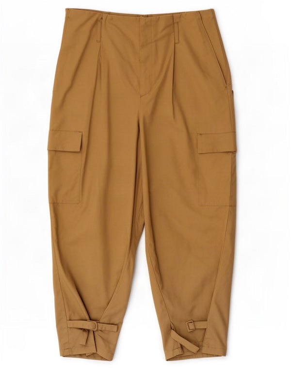 Zara Γυναικείο Ψηλόμεσο Παντελόνι Cargo XL W32 L26 Μπεζ βαμβακερό