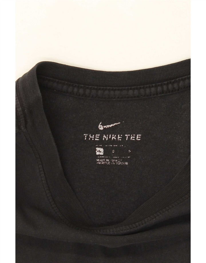 Ανδρικό γραφικό μπλουζάκι Nike, μαύρο μεγάλο