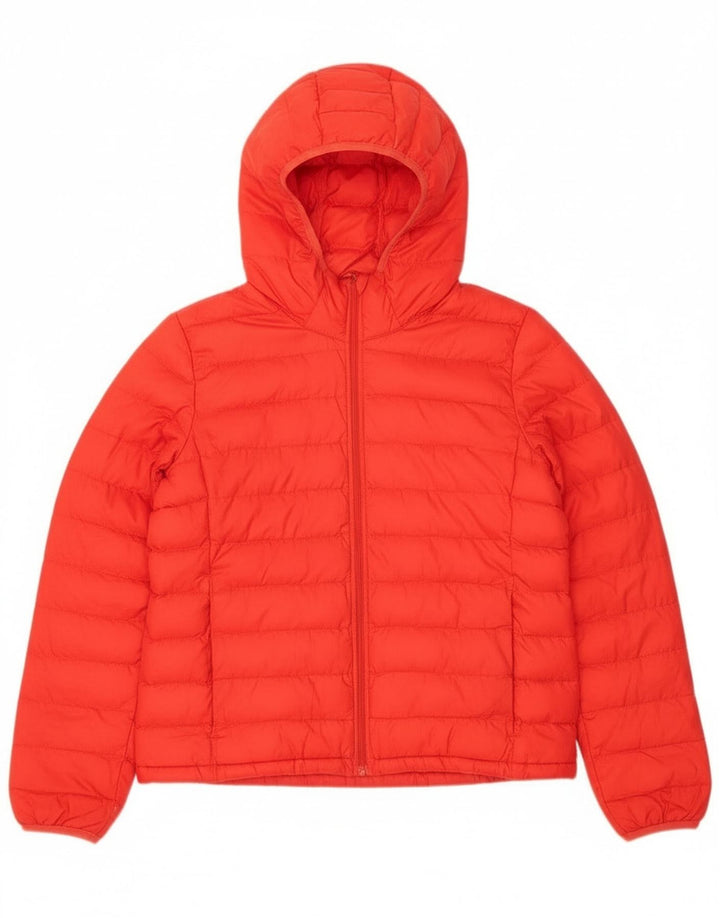 Γυναικείο μπουφάν με κουκούλα Levi's UK 16 Large Red Polyester