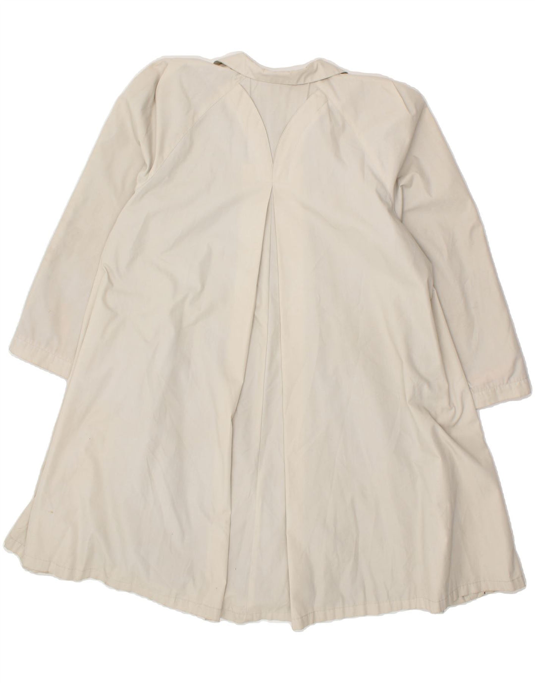 VINTAGE Womens Overcoat UK 16 Large Beige Polyester Vintage Vintage and Second-Hand Vintage from Messina Hembry 